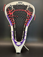 STX ATTAK — Girls | New — Older Model | Black Mesh / Black, White & Pink Strings