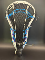 STX ATTAK — Girls | New — Older Model | Black Mesh / Black, White & Neon Blue Strings