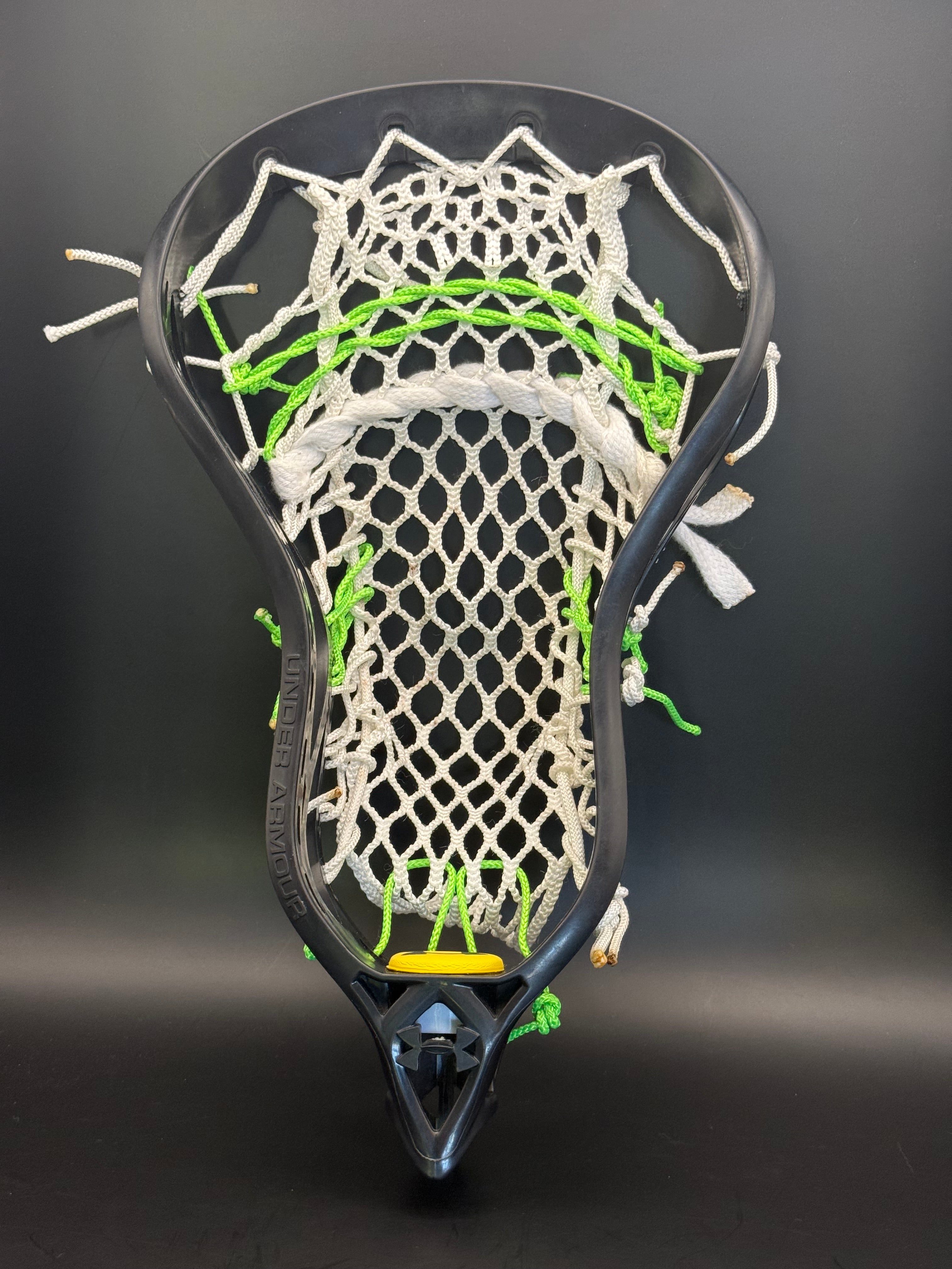 Under Armour Player — Boys | New — Older Model | White Mesh / White & Green Strings