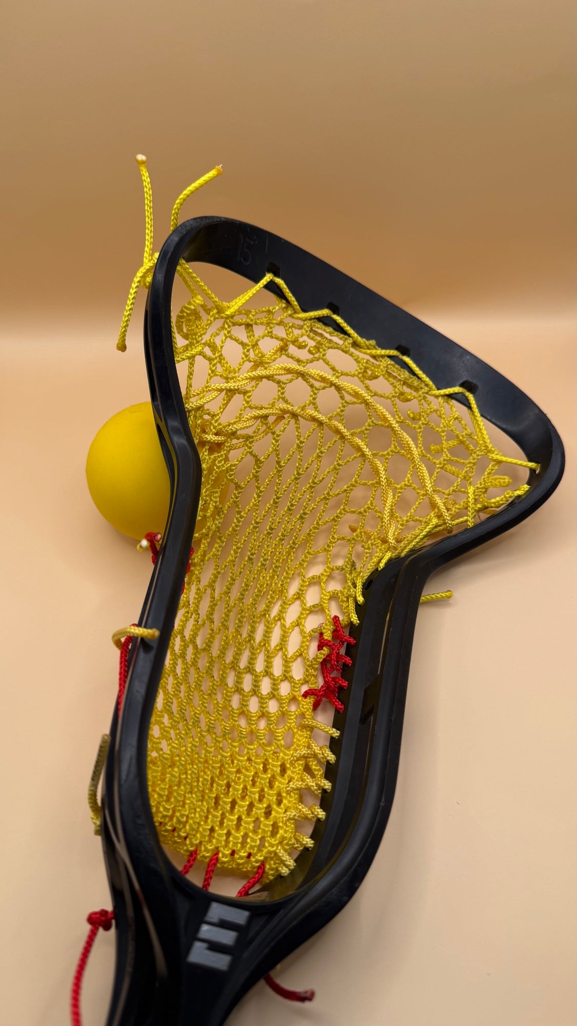 Epoch Purpose girls lacrosse head with yellow mesh