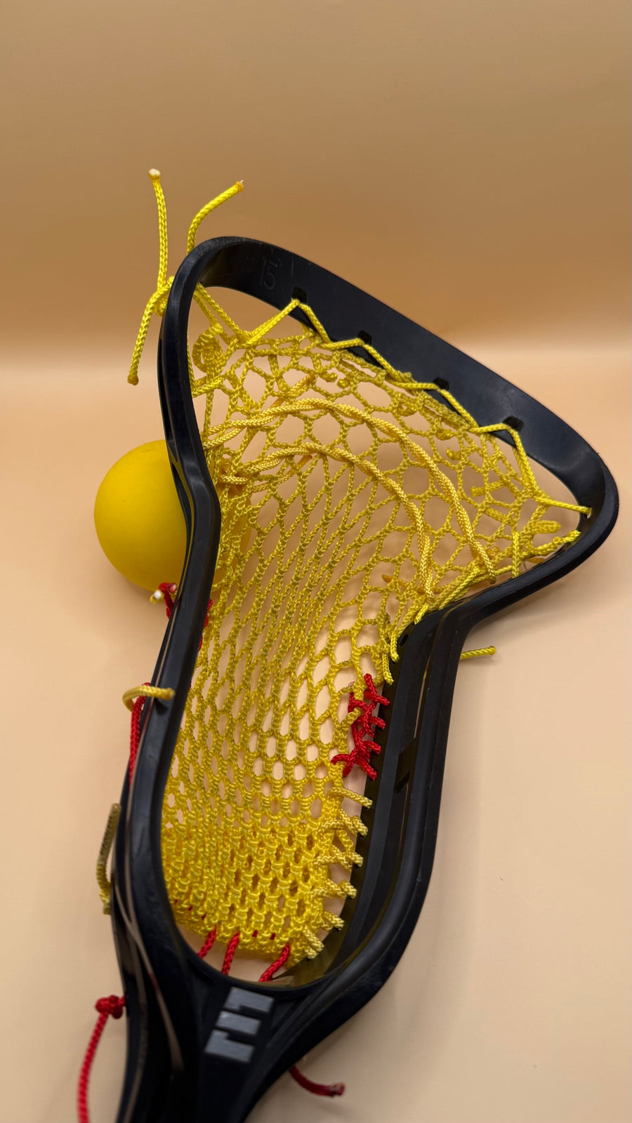 Epoch Purpose girls lacrosse head with yellow mesh
